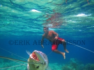 Sama Dilaut Fisherman With Barracuda Catch, Sampela, Indonesia 2