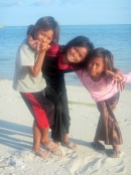 Bajau Laut Girls on Maiga, Semporna, Malaysia